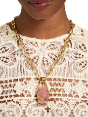 Portal necklace rhodonite