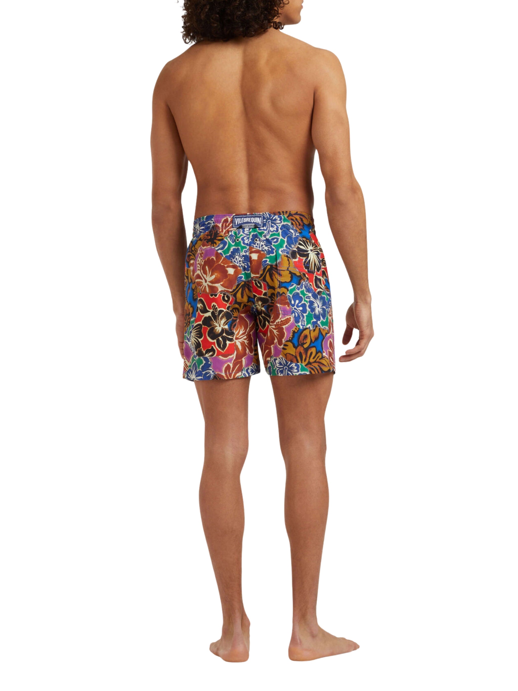 Men Swim Trunks Hawaiian Patchwork