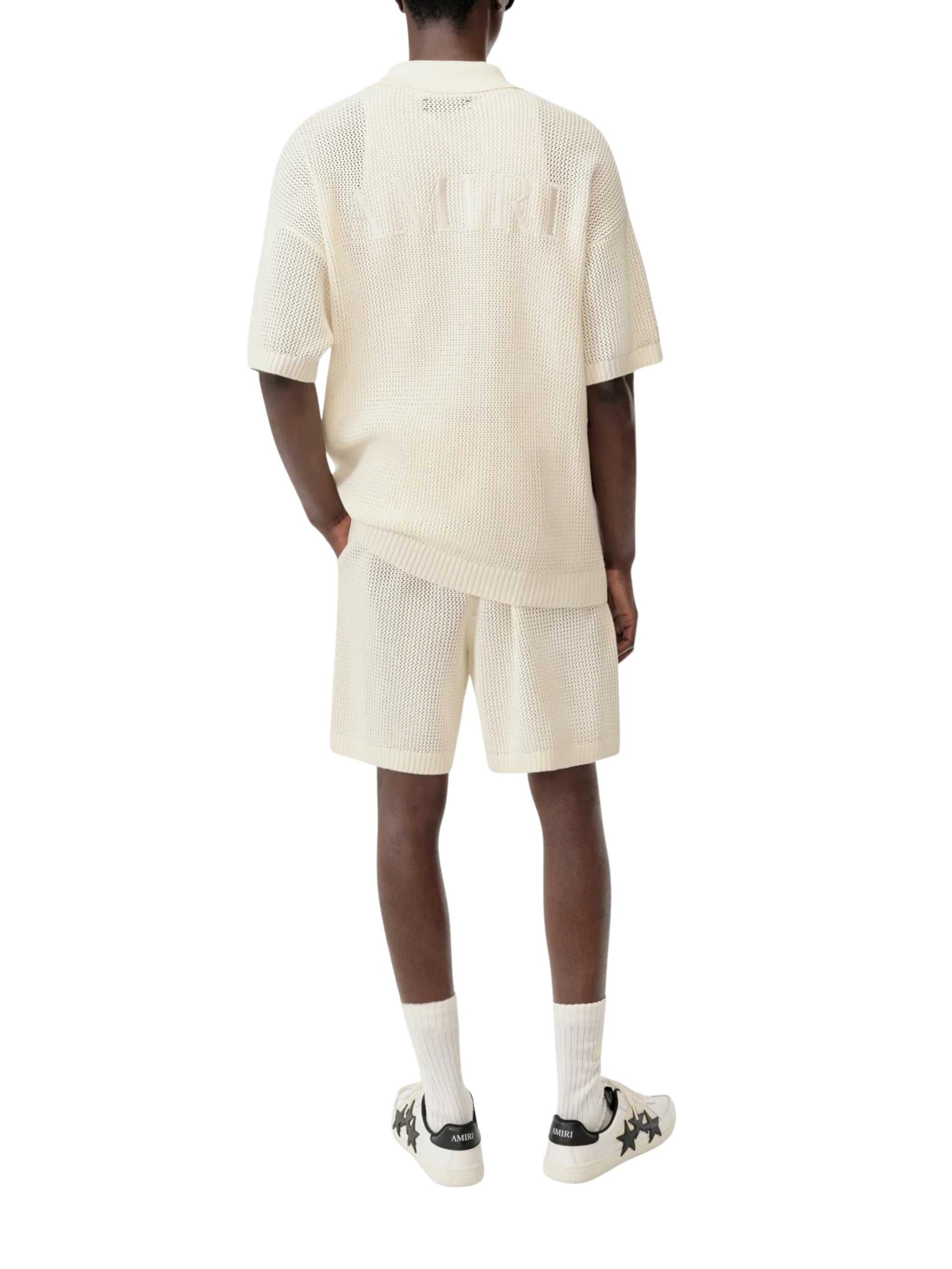 AMIRI CROCHET MESH SHORT