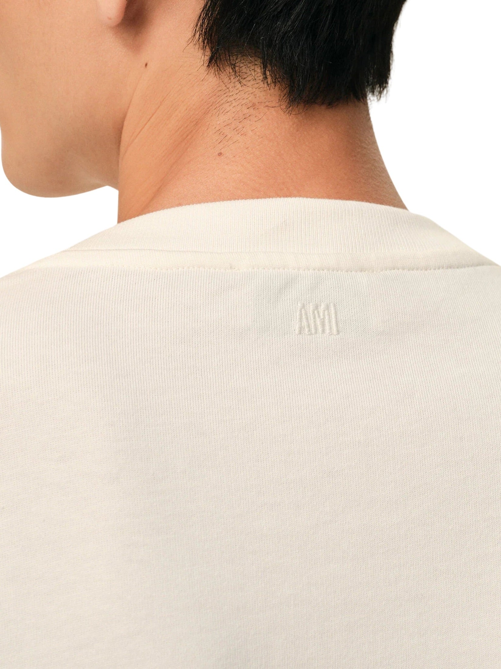 Tshirt with tonal embossed big ami de coeur