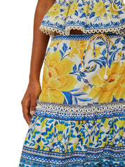 ZULI OFF-WHITE LOW RISE MAXI SKIRT