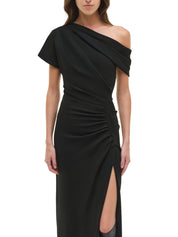 Kally s/l draped midi dress