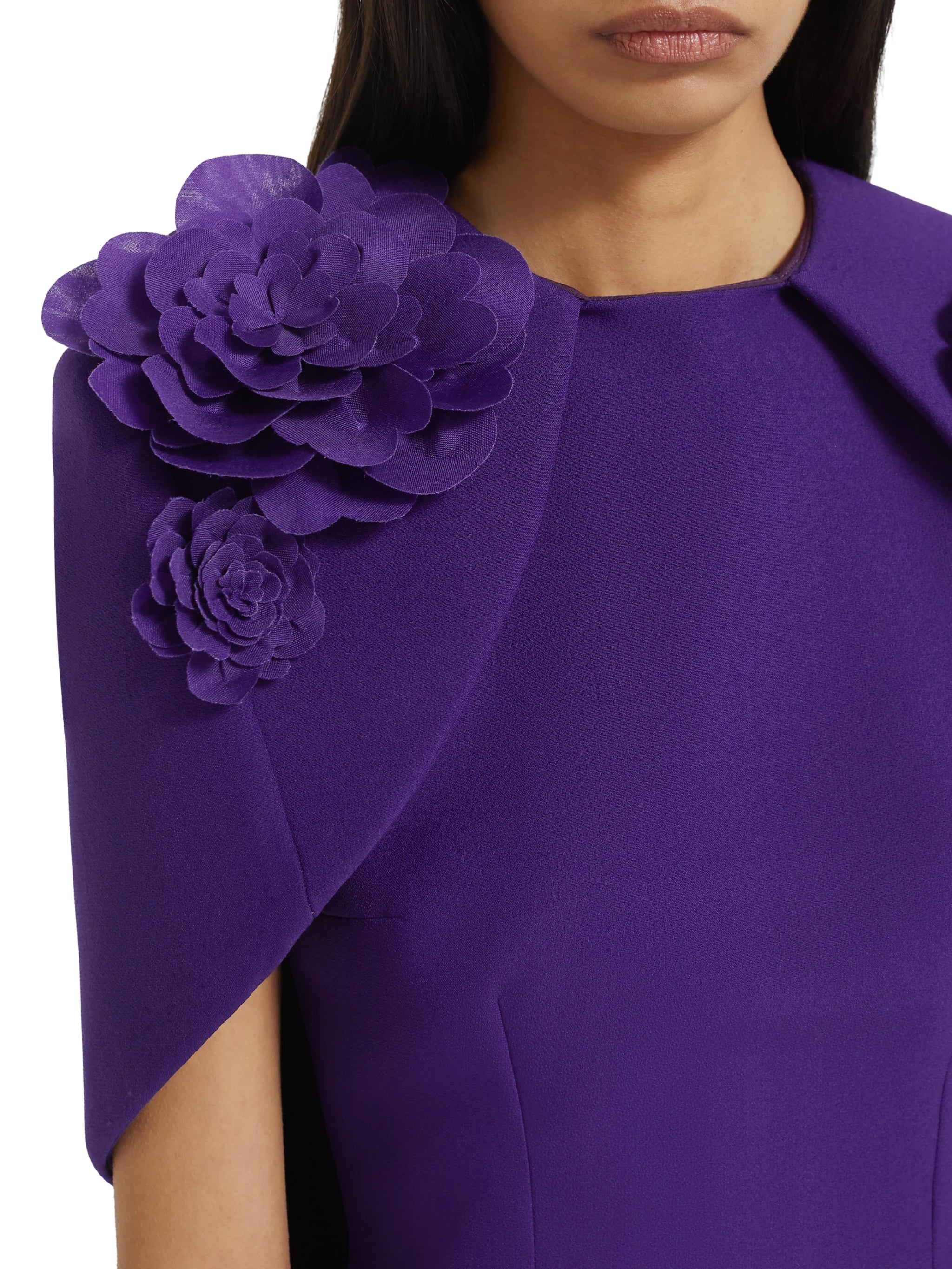 Lennox floral-appliqué maxi dress
