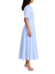 Asymmetric a-line gown with drape detail