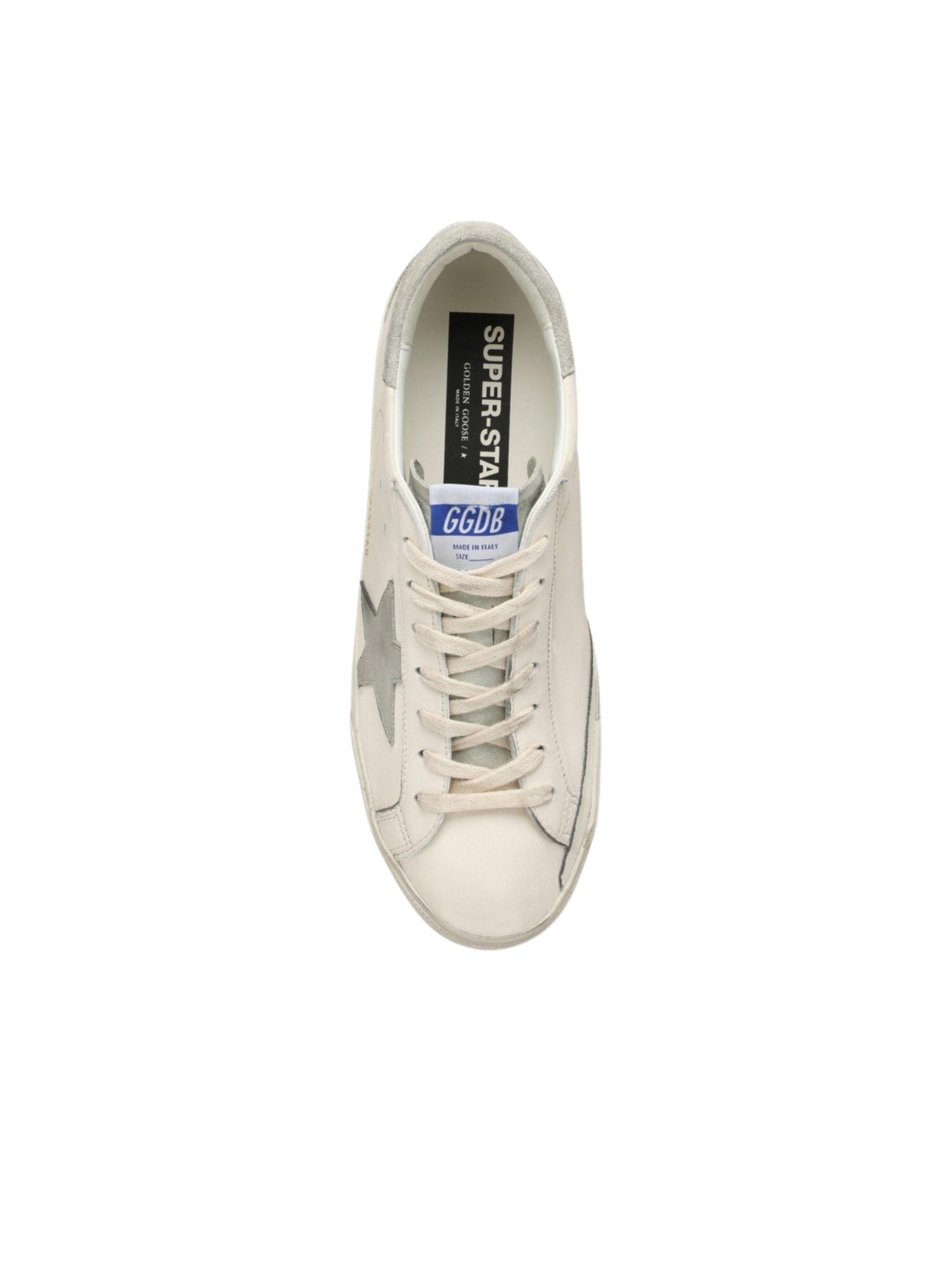 Super-star nappa upper nabuk star suede tongue heel and spur