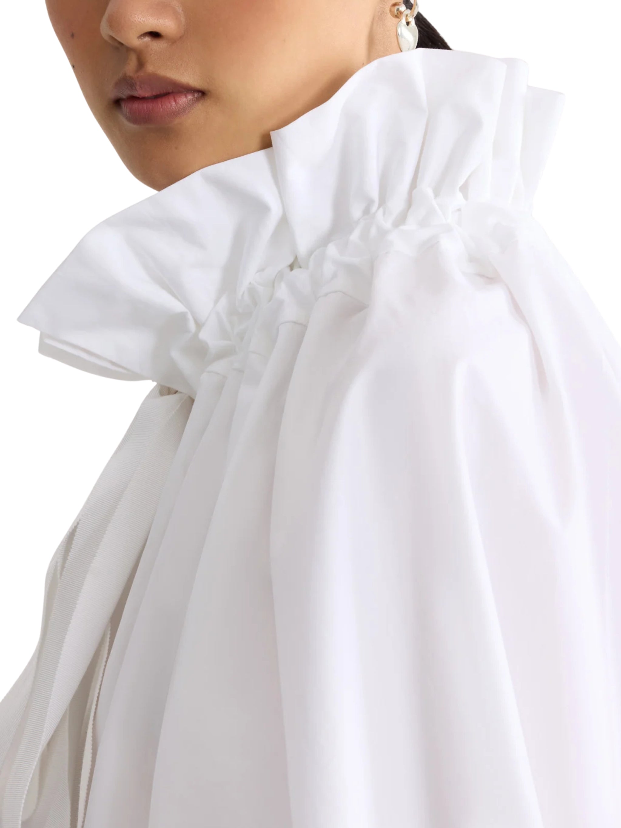 La Patou Blouse in recycled faille