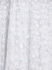 Clover cape sleeve ankle gown