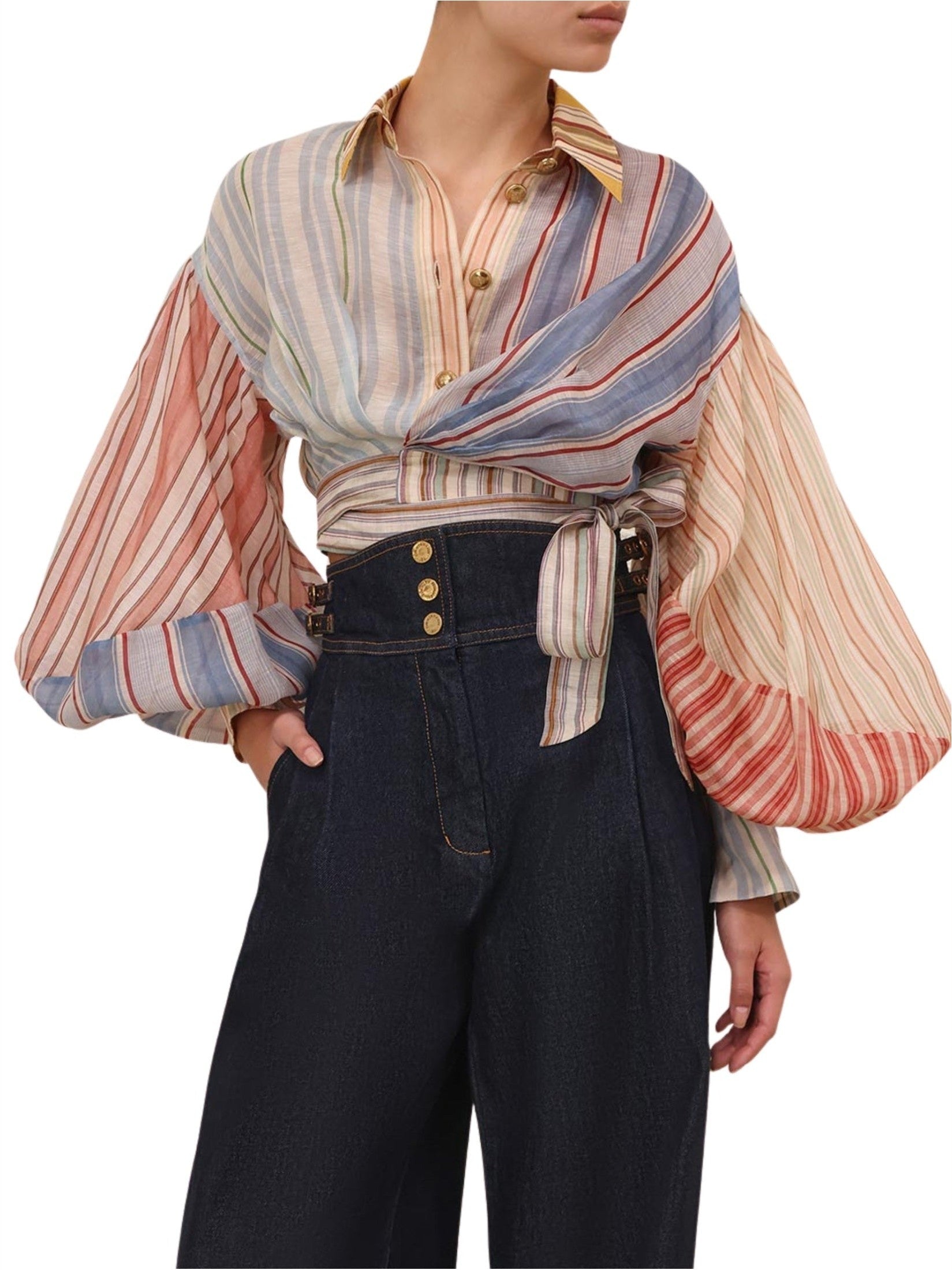 Rebellion striped blouse