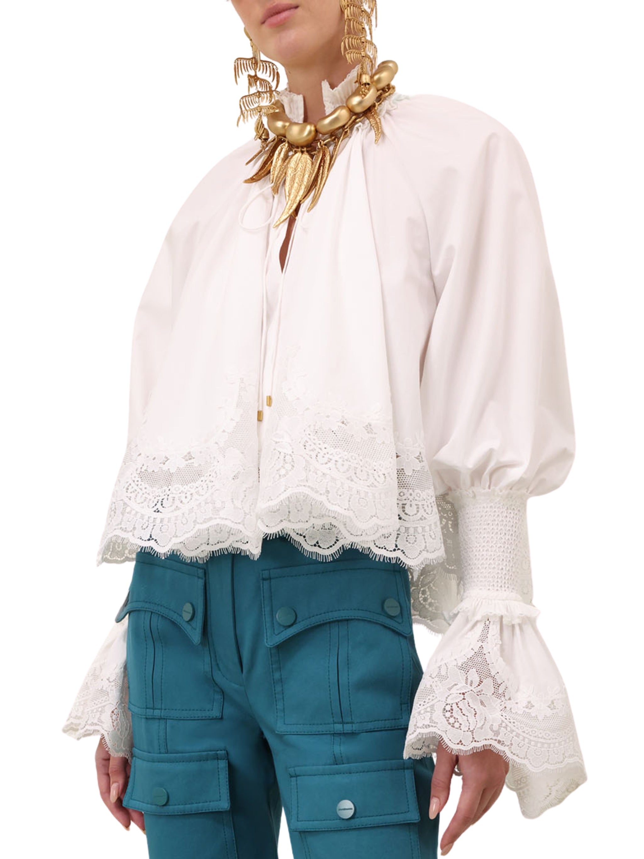 Alchemy shirred blouse