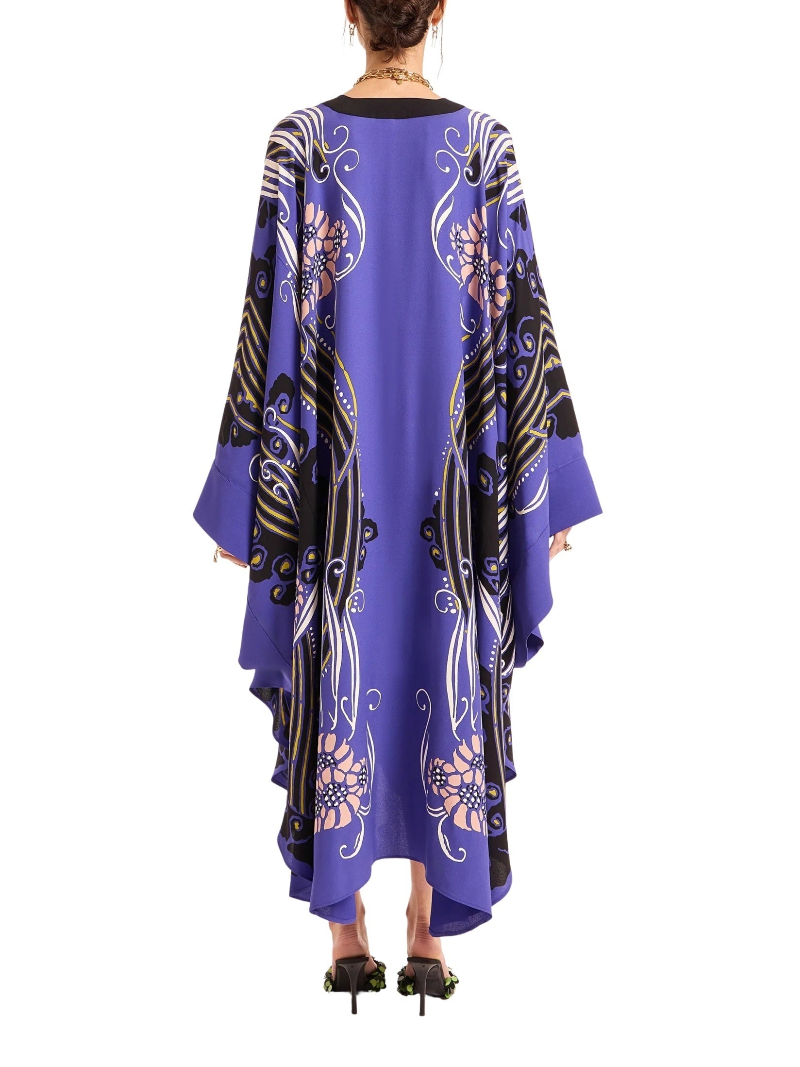 Karis kaftan atlantis placée purple in viscose