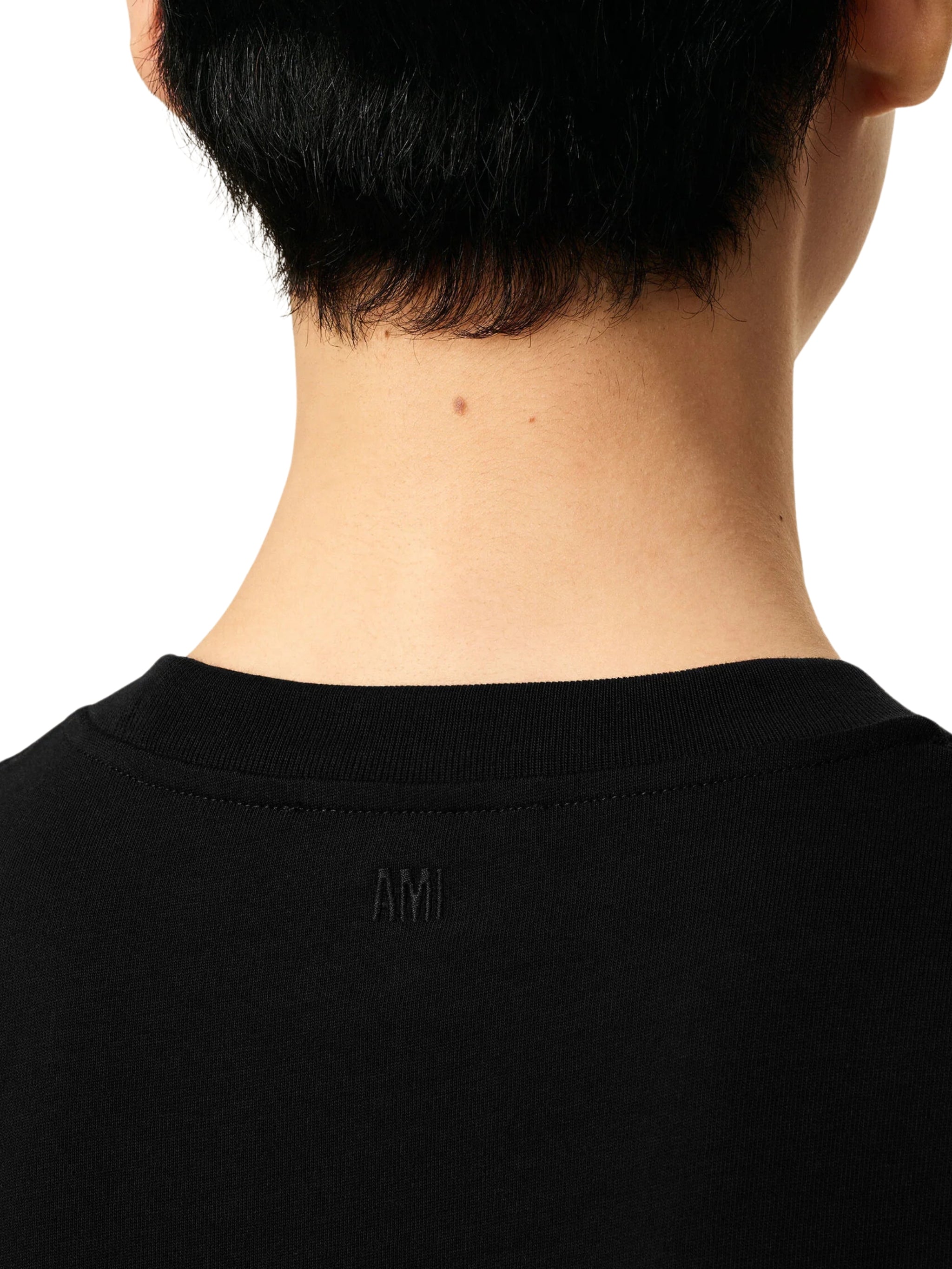 Black Cotton Ami de Coeur T-Shirt