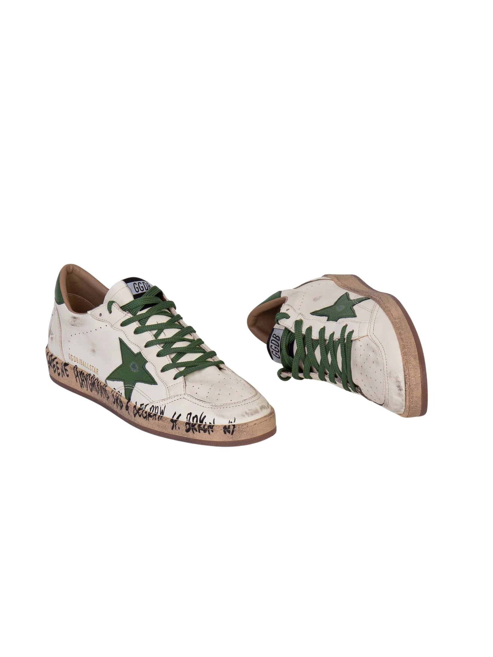 Ballstar nappa upper toe and spur leather star and heel