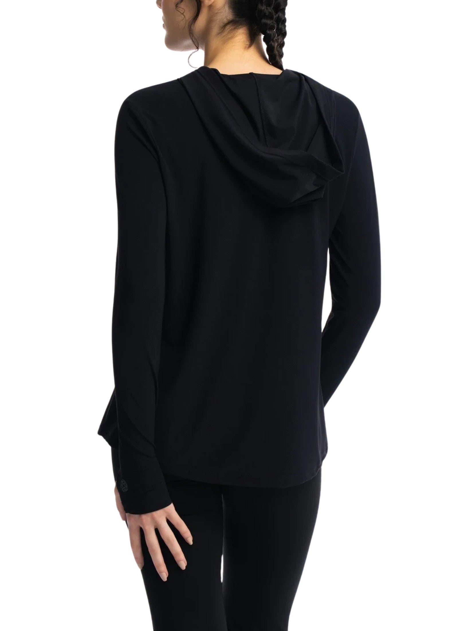 Active hooded top
