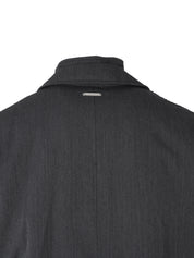 Grey Wool Blend Trench Coat