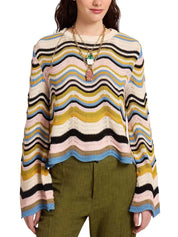 Chevron crop sweater