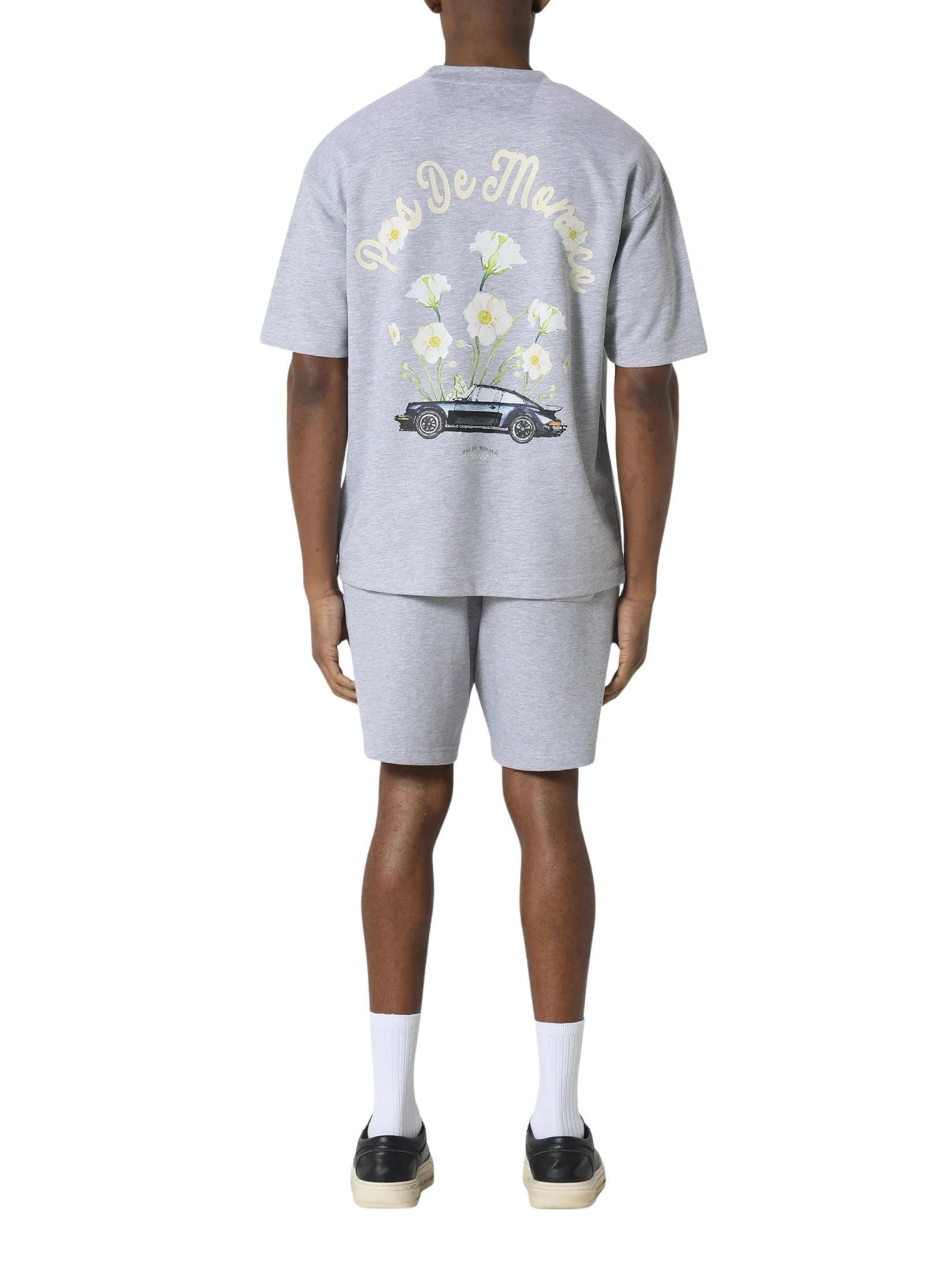 Pink reverie t-shirt marl grey