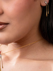Althea earrings in sterling silver & 18k gold vermeil and rhodium