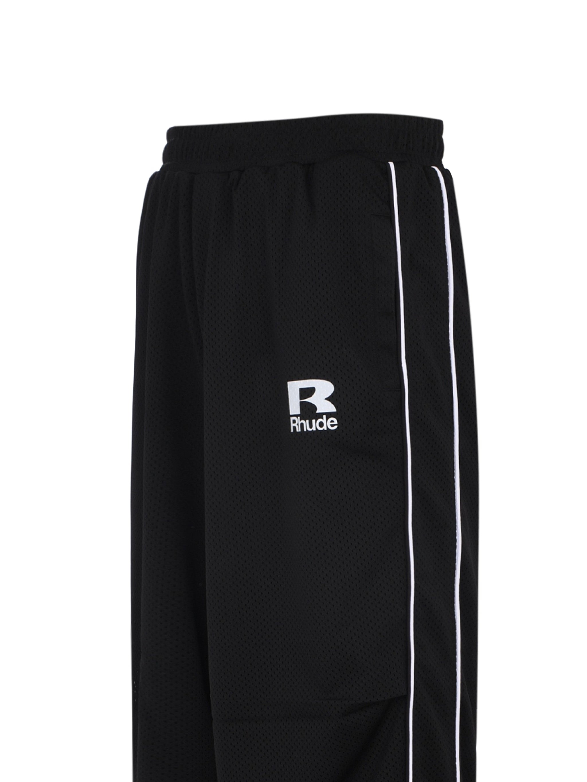 Rhude mesh piping parachute track pant