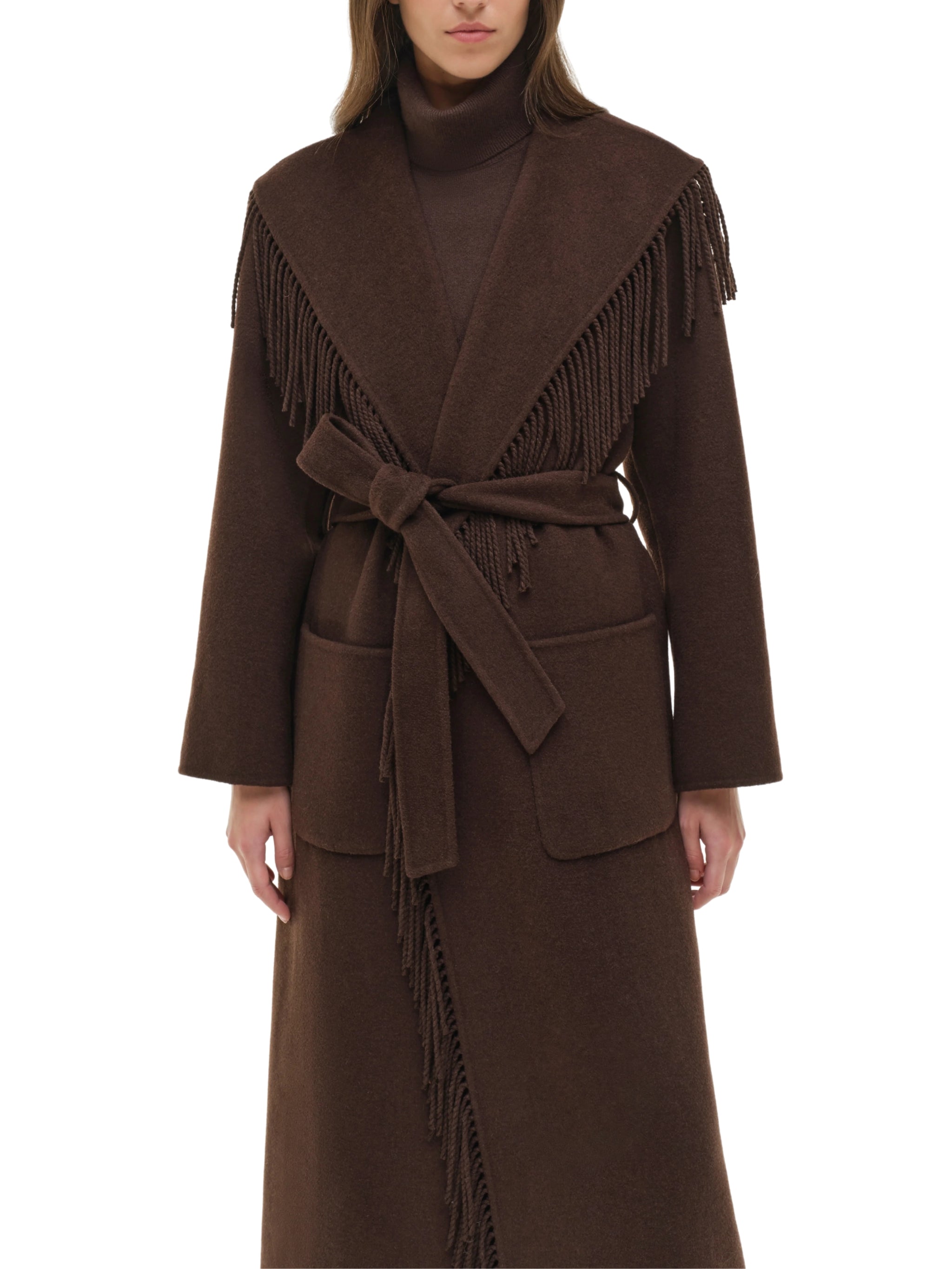 Carrie Fringe Robe Coat