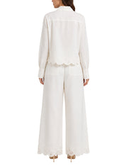 Ames embroidered linen shirt