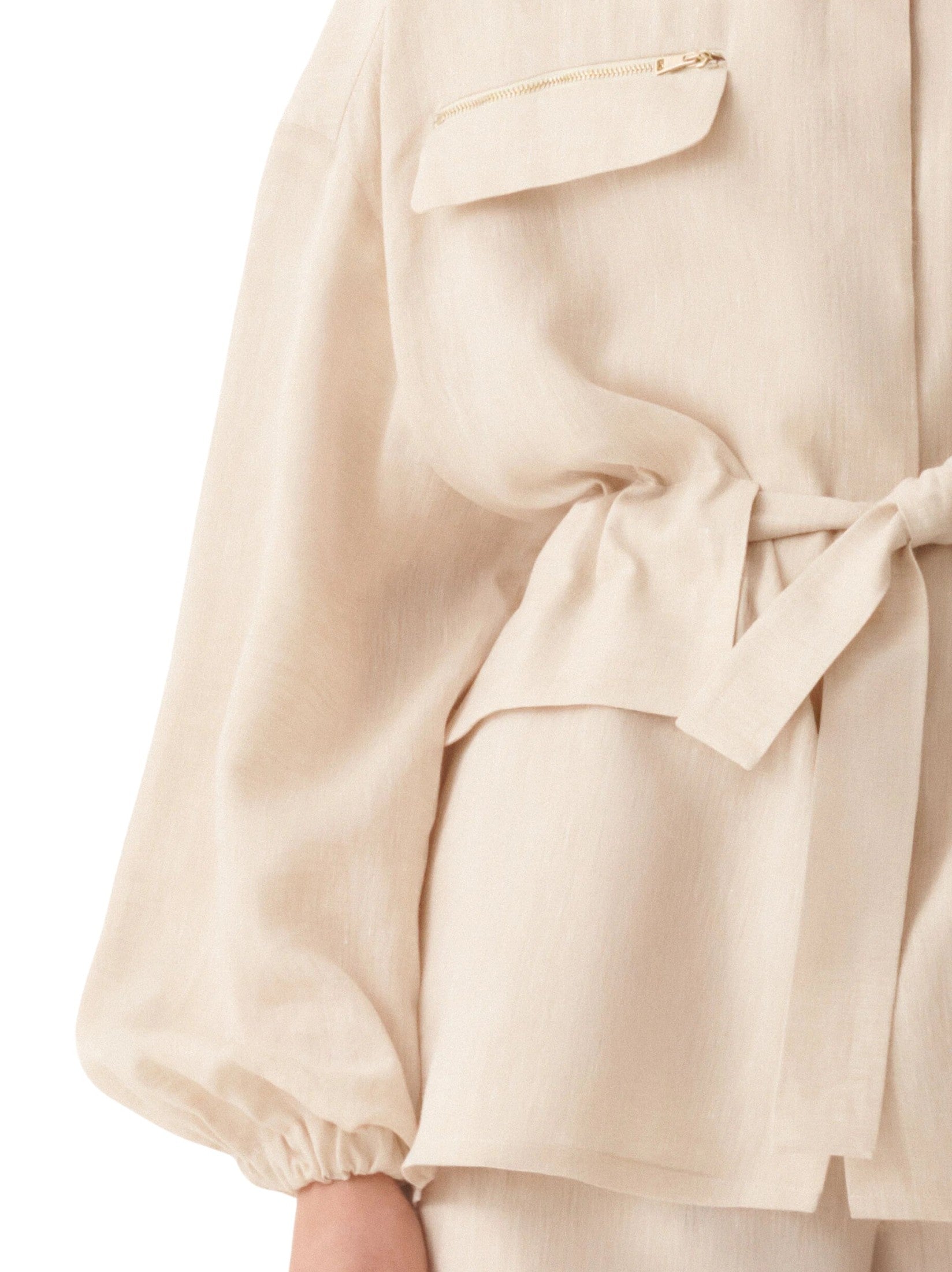 Linen canvas field safari jacket