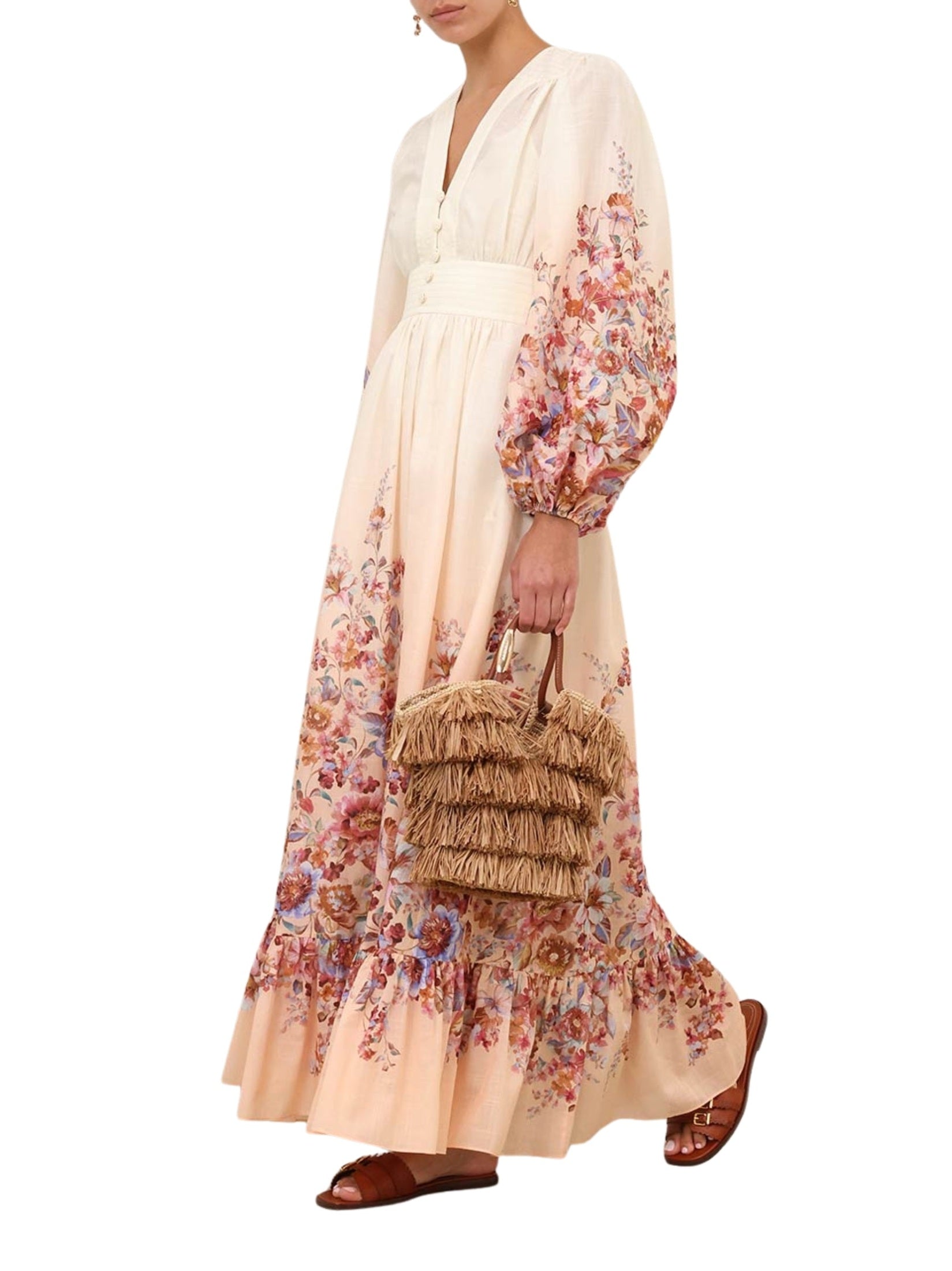 Awaken plunge maxi dress