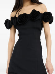 Crepe maxi flower dress