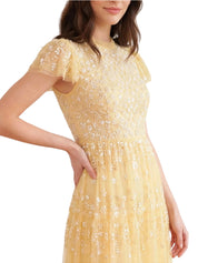 Clover short sleeve ankle gown