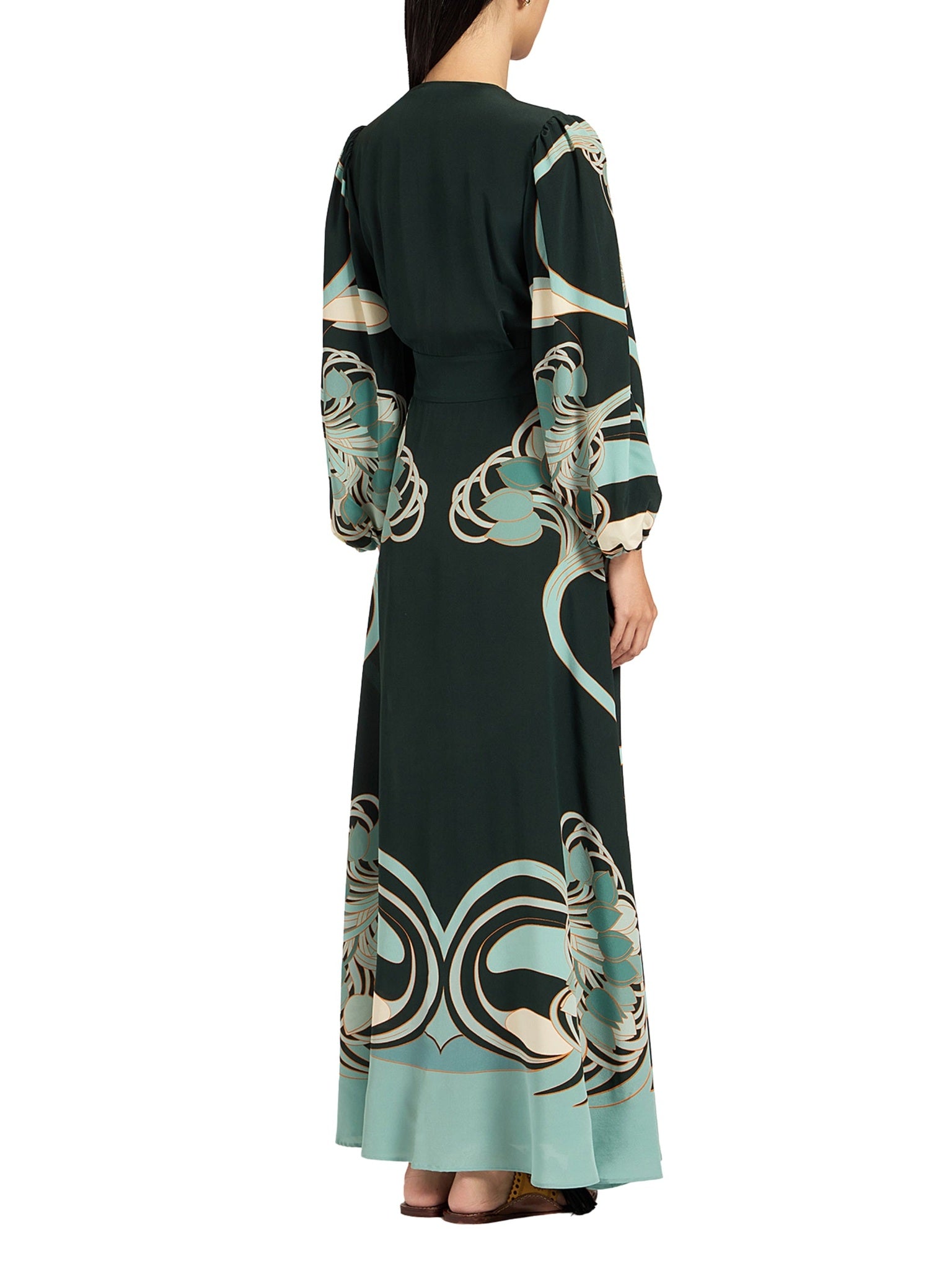 Long camerino dress (placee) blooming tulip placee