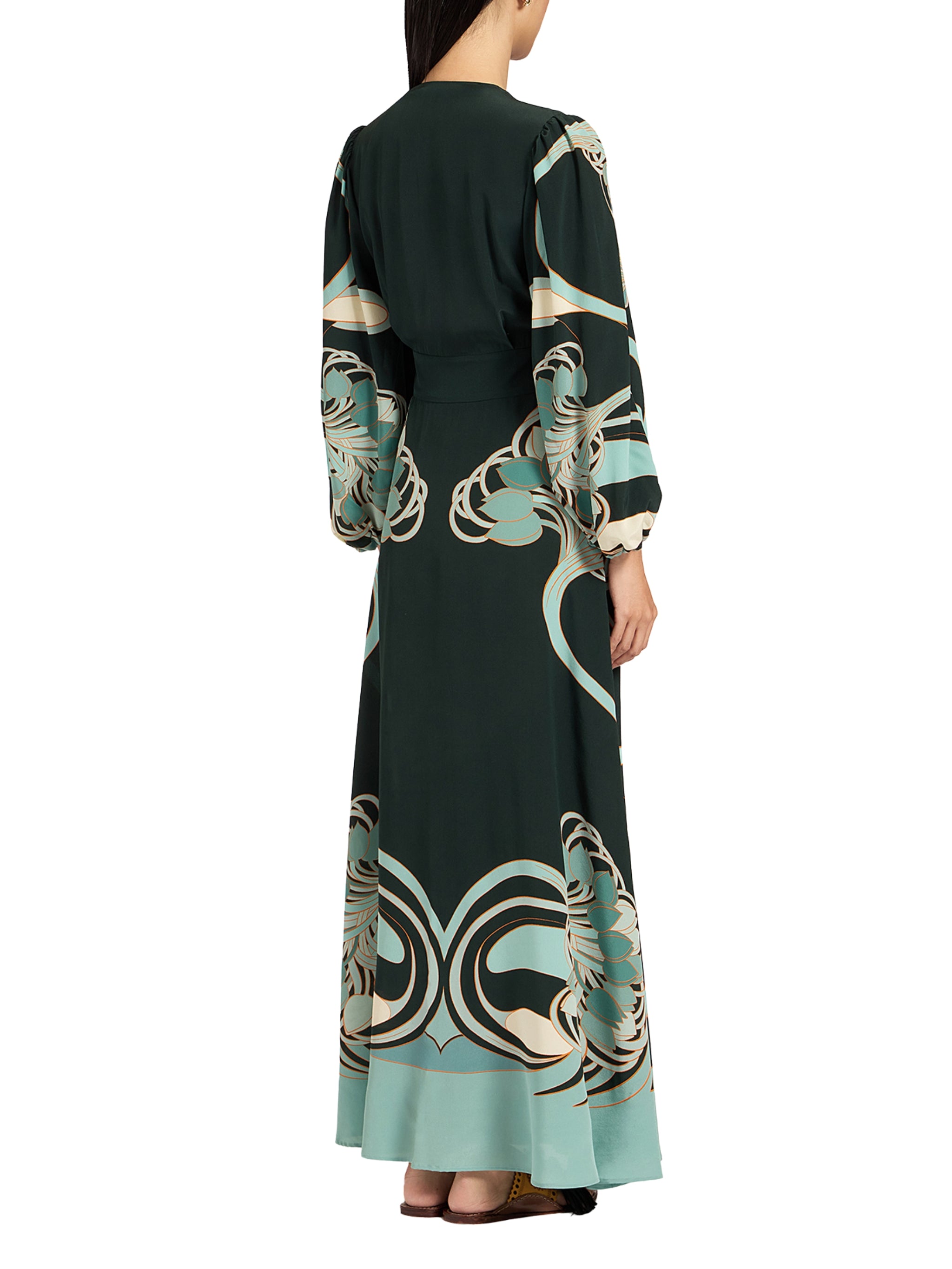 Long camerino dress (placee) blooming tulip placee