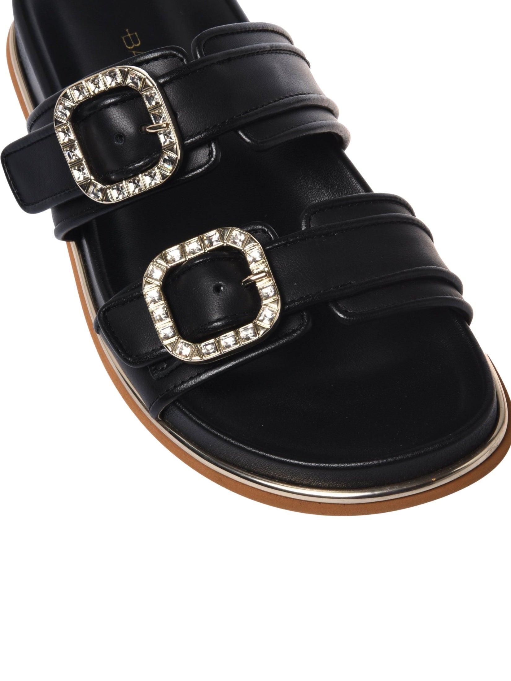 Mule leather calfskin black