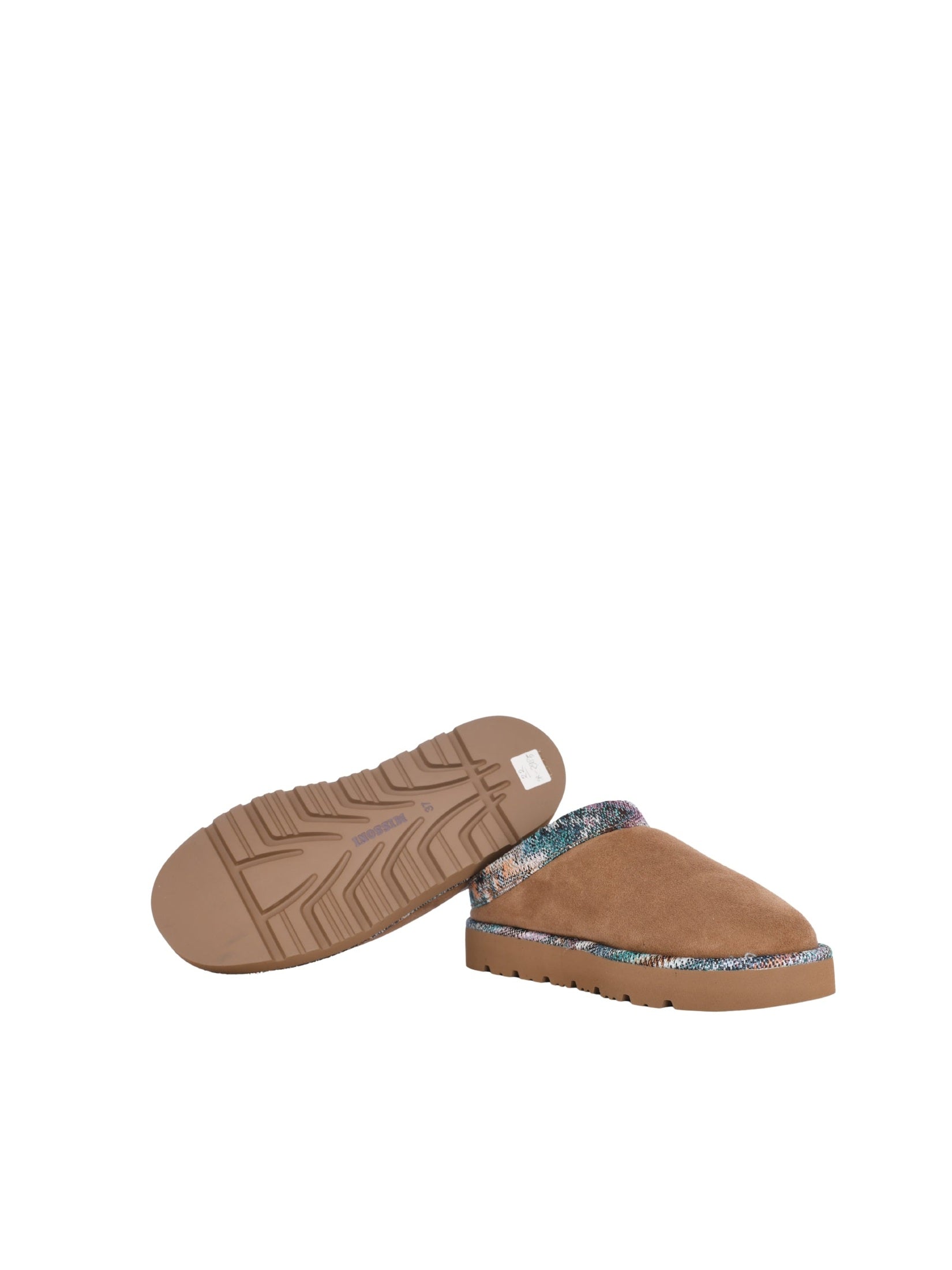 Beth sabot brown suede calfskin