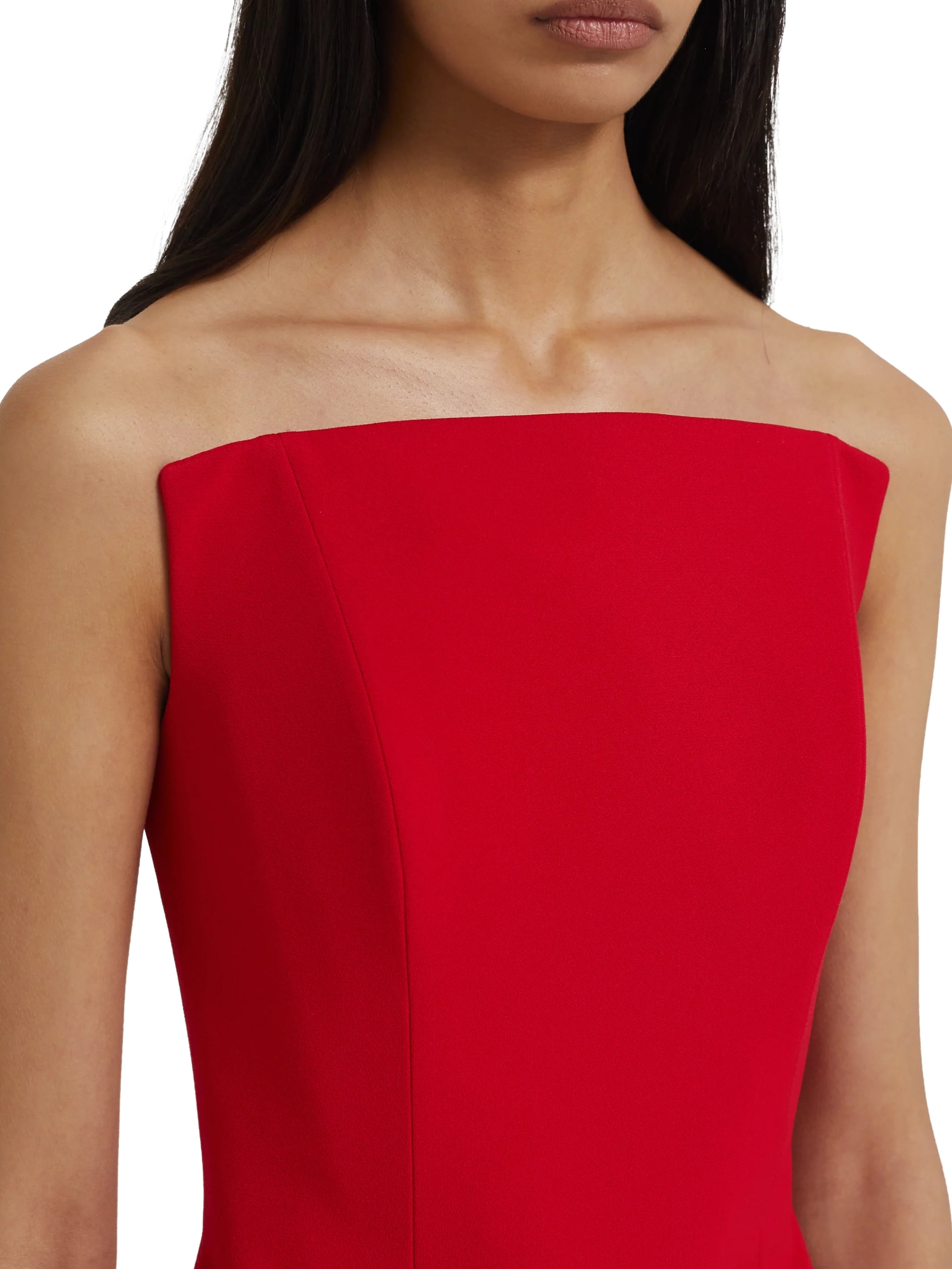 Tegan Midi Dress in Crimson