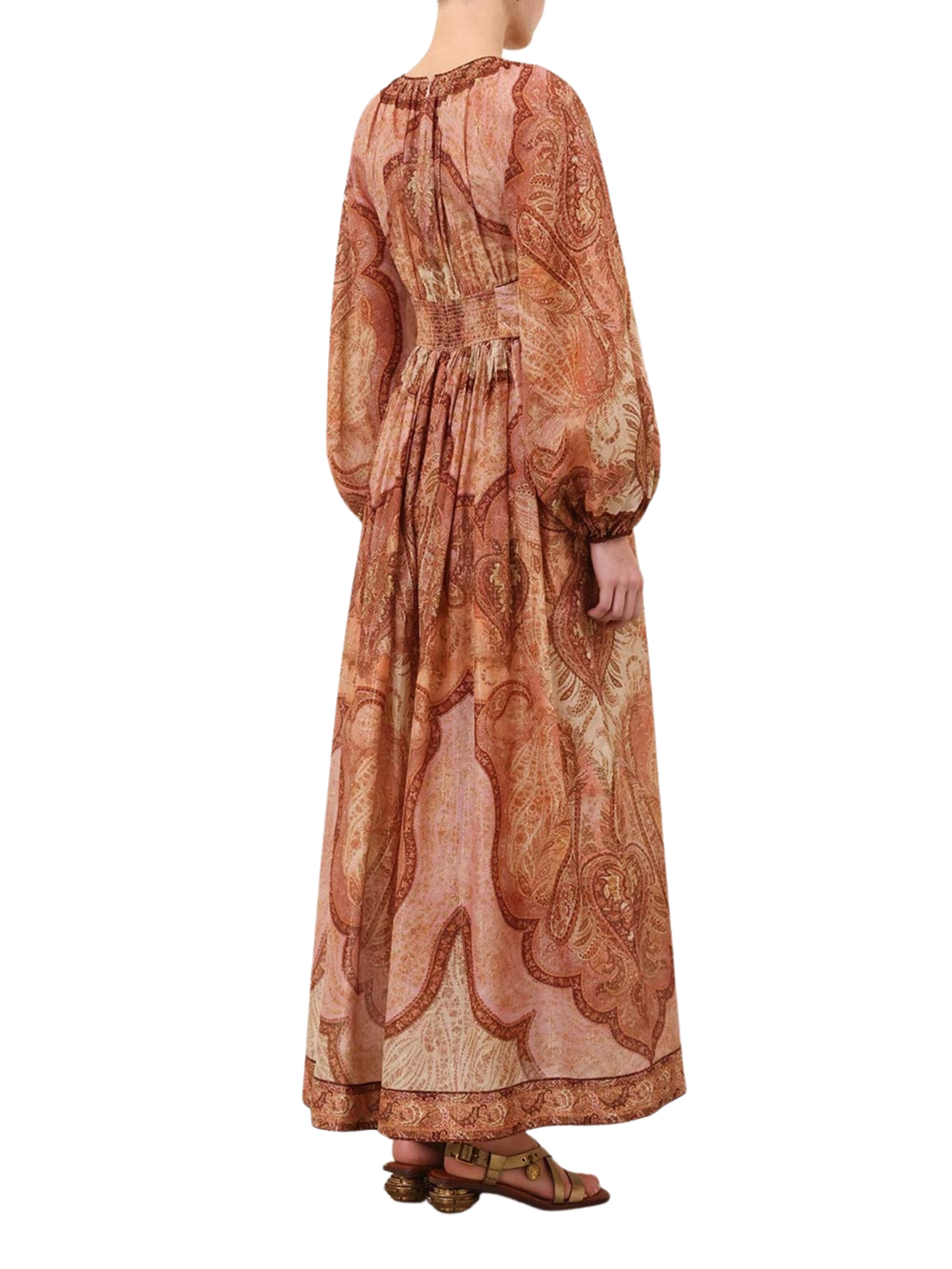 Wanderlust long sleeve midi