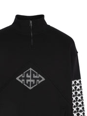 EXIT SOCIETY HALF ZIP CREWNECK