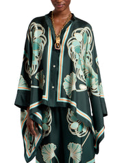 Foulard shirt (placee) blooming tulip placee