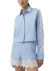 Renata cropped button down shirt