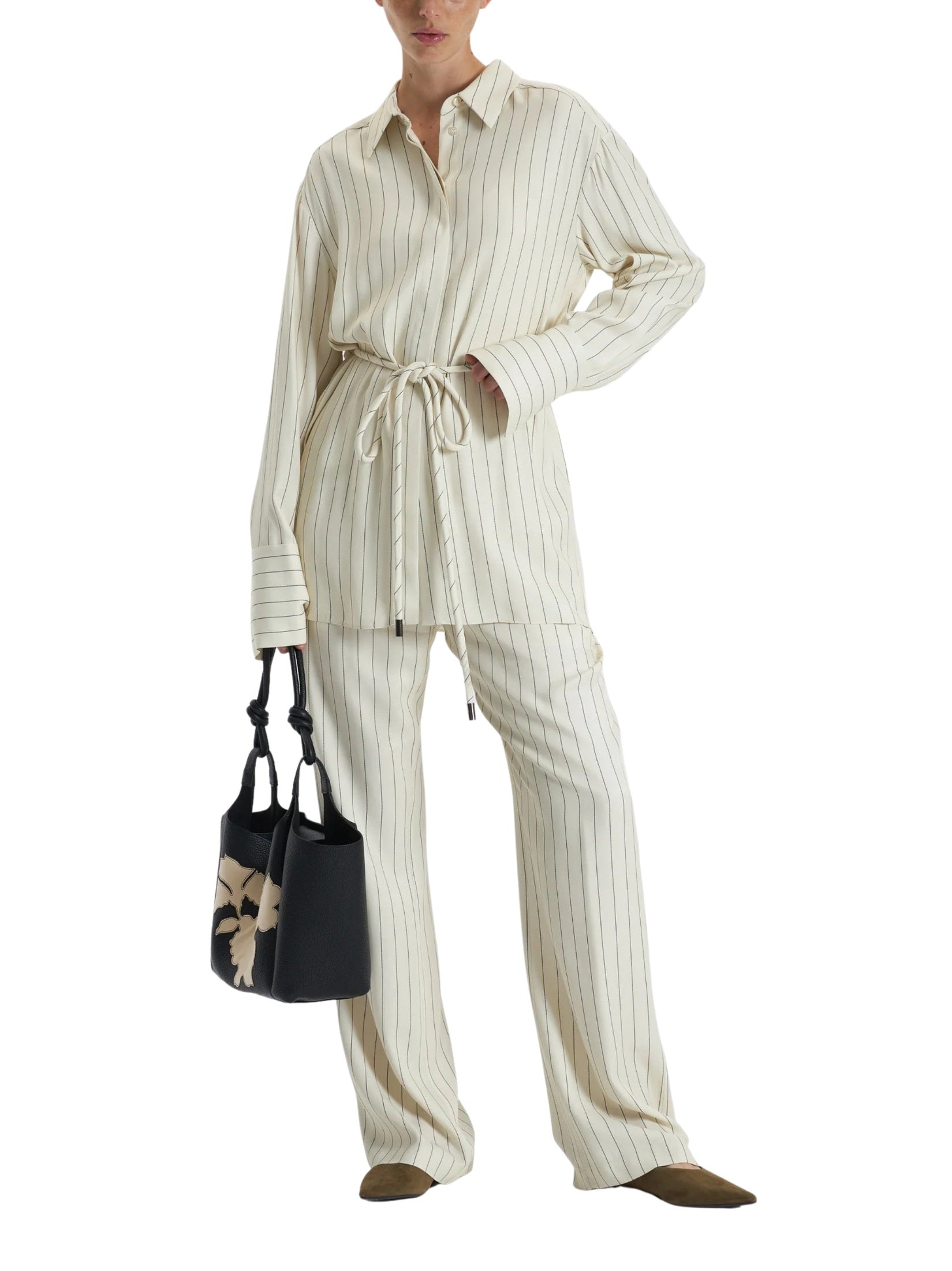 Striped oversized shirt