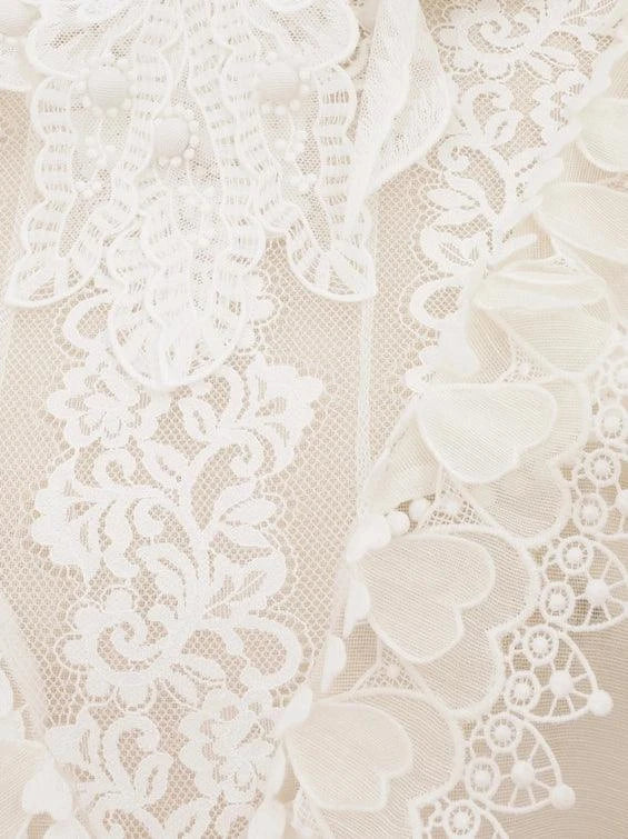 Crush heart trim mini dress