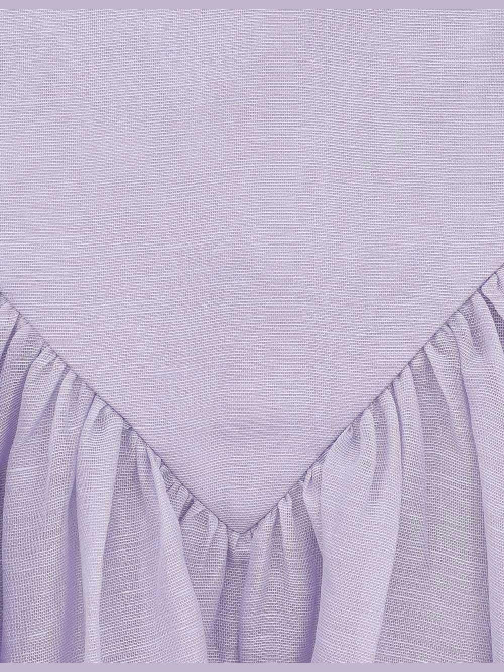 Runway crush lace trim skirt