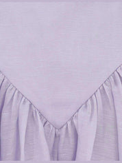 Runway crush lace trim skirt