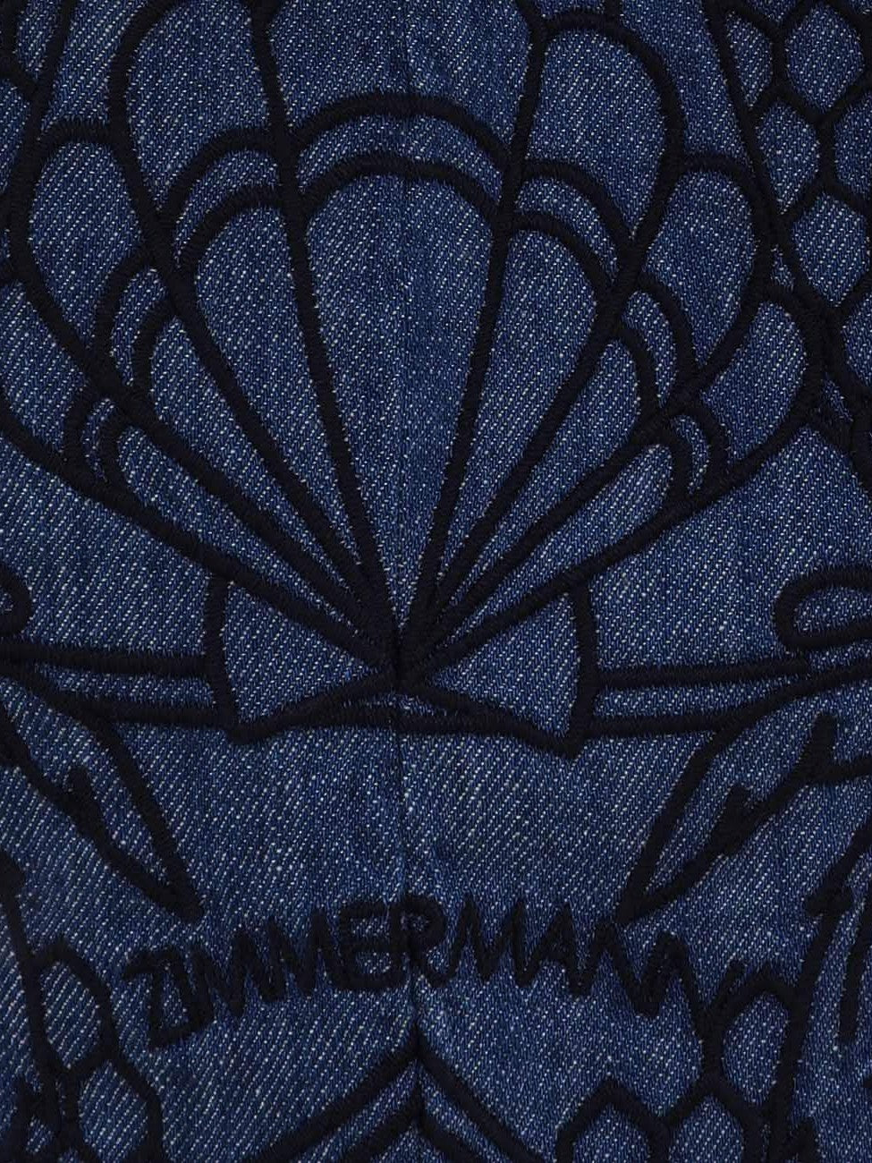 Coco embroidered denim shirt