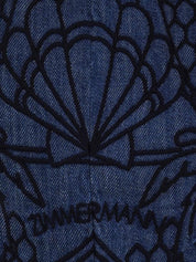 Coco embroidered denim shirt