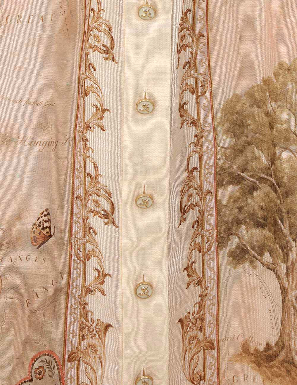 MEMENTO BUTTONED MIDI DRESS