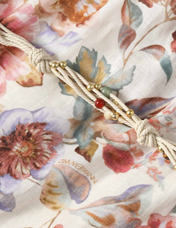 Awaken embroidered yoke maxi