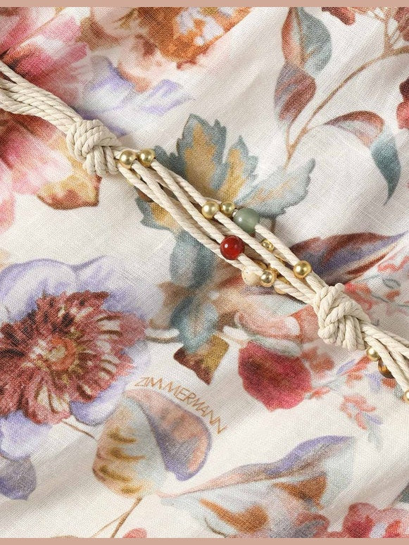 Awaken embroidered yoke maxi