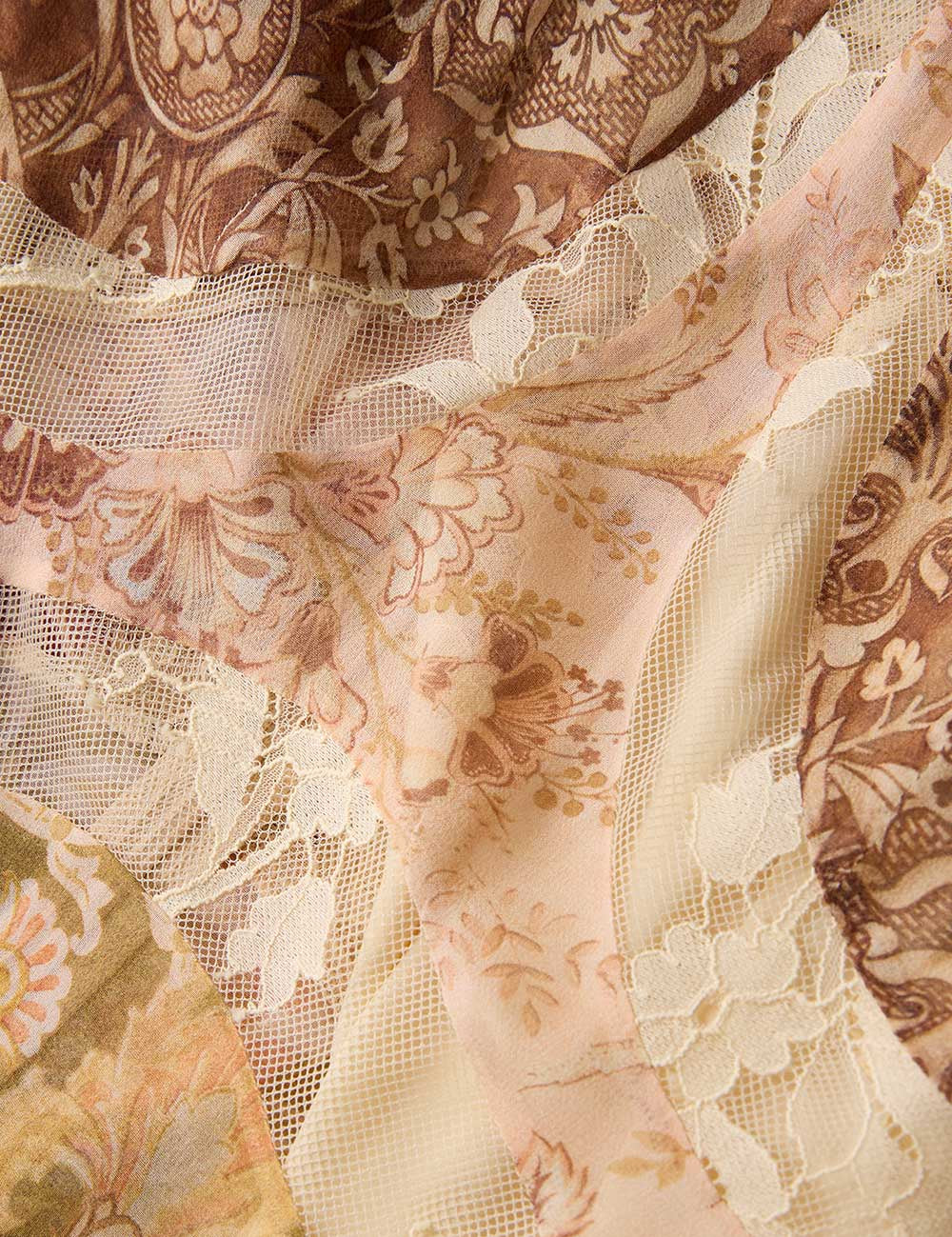 Valiant panelled gown