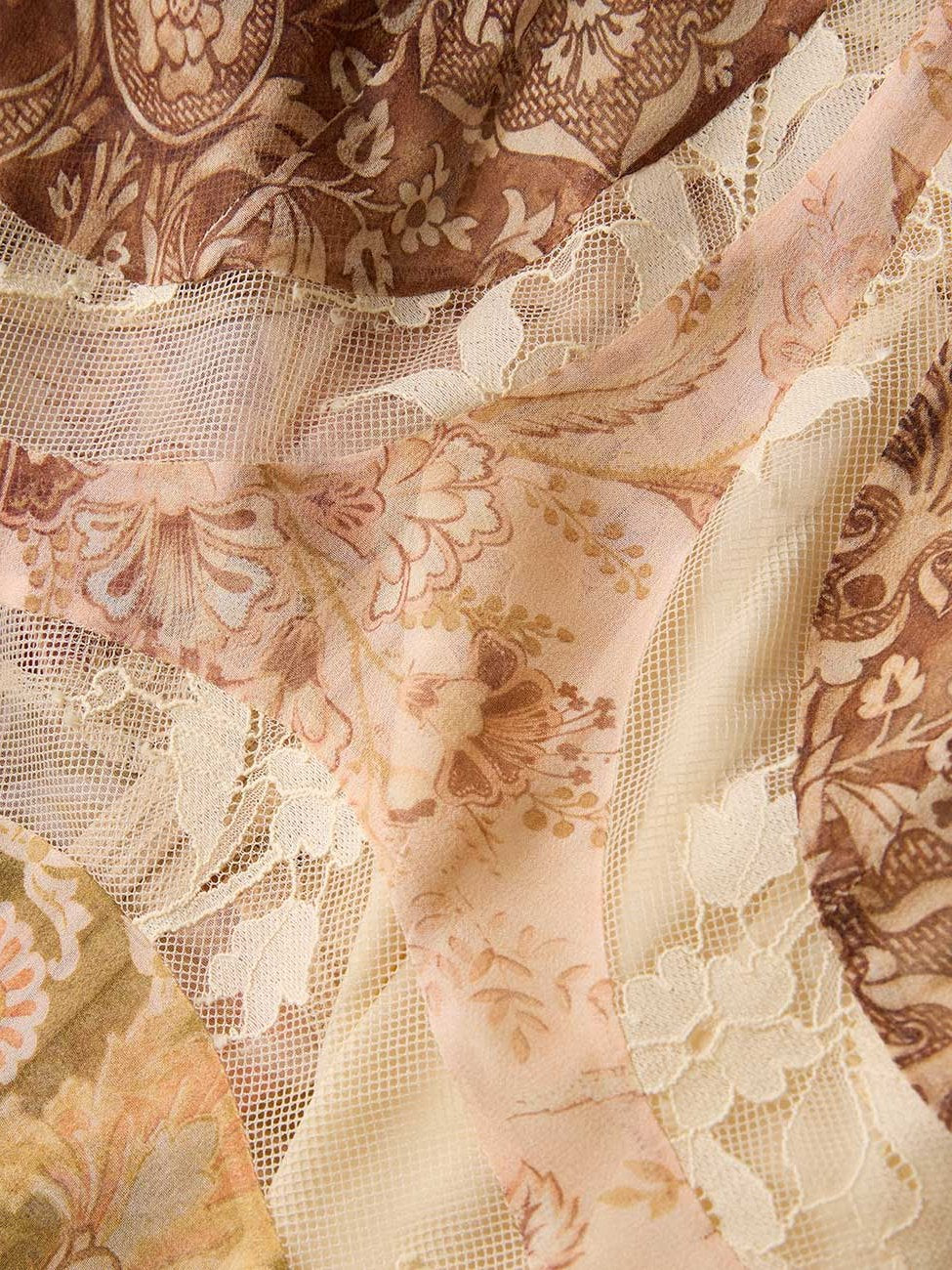 Valiant panelled gown