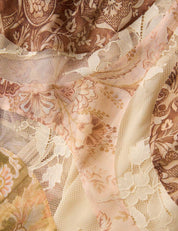 Valiant panelled gown