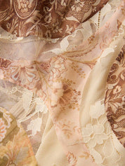 Valiant panelled gown